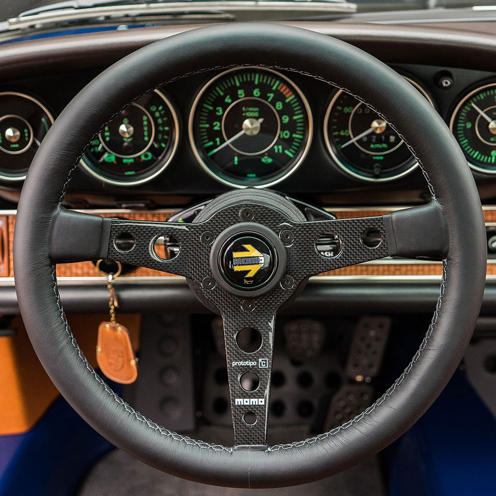 Momo Prototipo 6C Carbon Wrapped Leather Steering Wheel