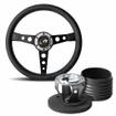 Heritage Prototipo 350 Black Leather Steering Wheel & Hub Kit Porsche 911 (up to 1974)