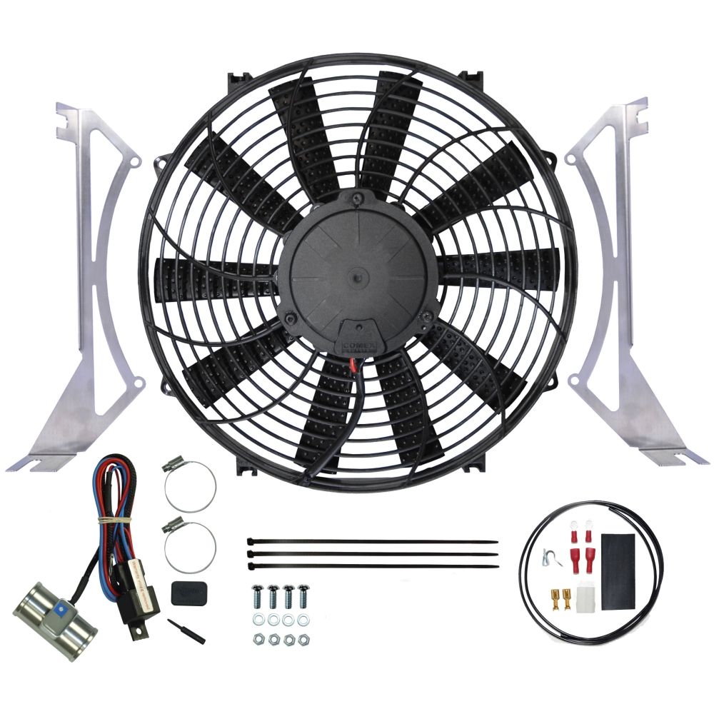 CLASSIC TRIUMPH TR5 TR6 REVOTEC ELECTRIC COOLING FAN KIT BLOWER FAN ...