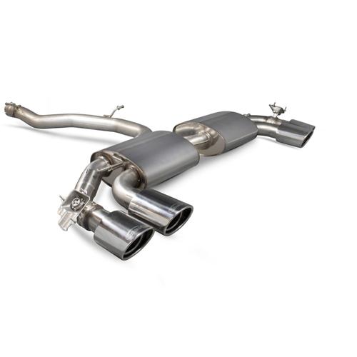 Non-resonated cat-back system (with valves)  Audi TT S Mk3 (Non-GPF Models) (Coupe models only) (from 2014 to 2019)