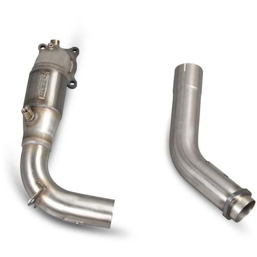 Downpipe with a high flow sports catalyst Honda Civic Type R FK2 (RHD) (from 2015 to 2017)