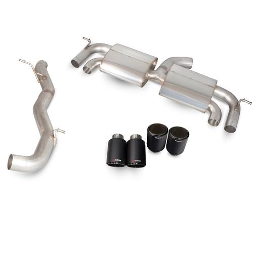 Non-resonated cat-back system with no valves Volkswagen Golf MK7 R (from 2014 to 2016)