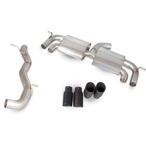 Non-resonated cat-back system with no valves Volkswagen Golf MK7 R (from 2014 to 2016)