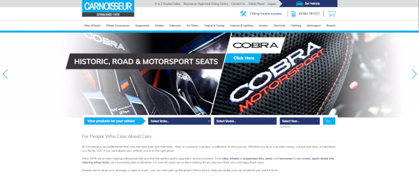 Carnoisseur website Screenshot of Carnoisseur website