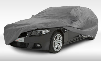 Outdoor cover on a BMW 5 Series