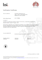 Australia - BSI Verification Certificate