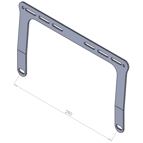 Forged A4B5FE Bracket Diagram (dimensions in millimeters)