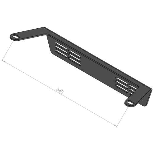 Forged F500FE Bracket Diagram (dimensions in millimeters)