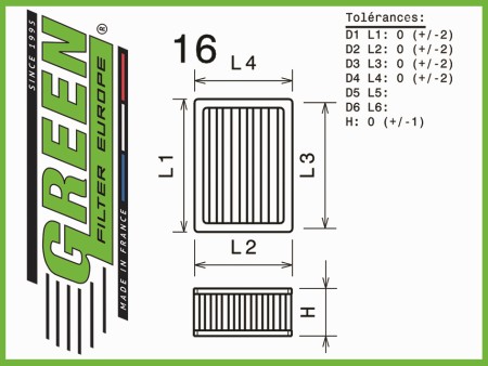 Green Air Filter Diagram #16