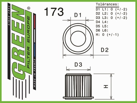 Green Air Filter Diagram #173