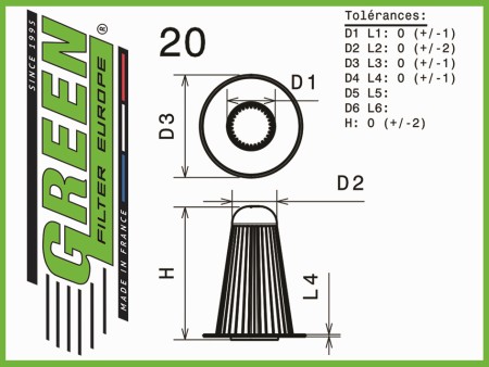Green Air Filter Diagram #20