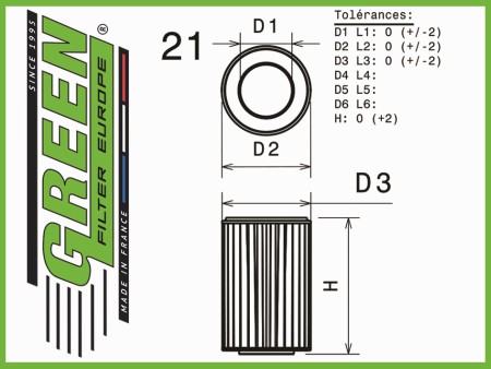 Green Air Filter Diagram #21