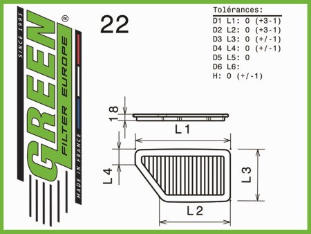 Green Air Filter Diagram #22