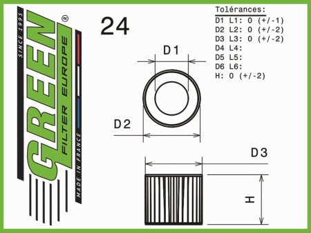 Green Air Filter Diagram #24