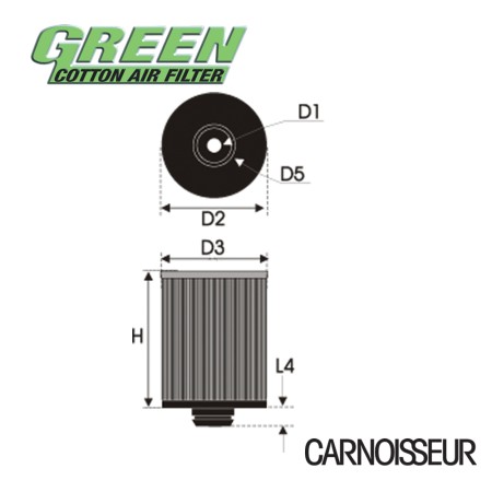 Green Air Filter Diagram #34