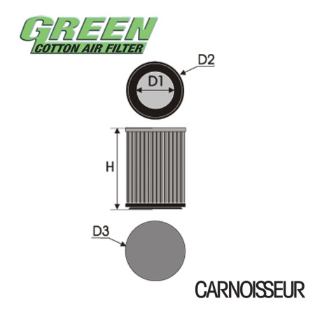Green Air Filter Diagram #86