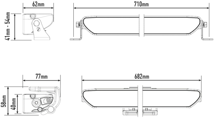 Lazer Linear-24 Flood Diagram
