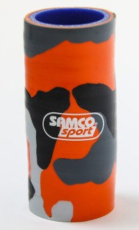 Solar Orange Camo Samco Silicone Hose Sample