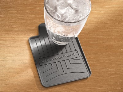  WeatherTech FloorLiner coaster in use