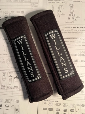 2″ Historic Black Willans Harness Pads