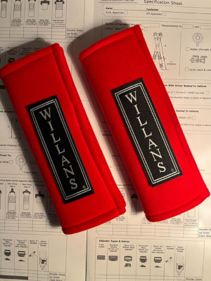 3″ Historic Red Willans Harness Pads