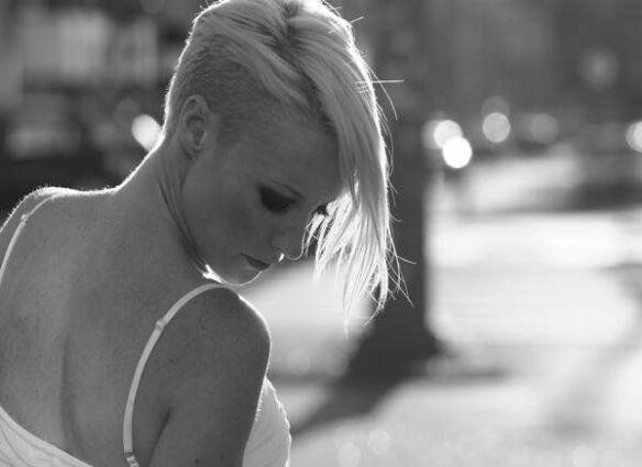 looking down