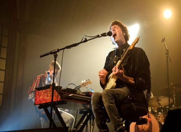 MYSTERY JETS PERFORM DURING THE GREAT ESCAPE AT THE CORN EXCHANGE