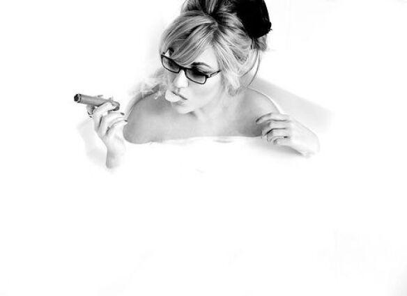 Smoking in the tub