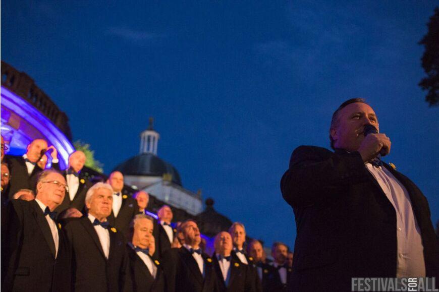 The Brythoniais Welsh Male Voice Choir at Festival No 6 2014