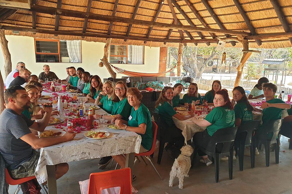 Dinner at the Wildlife Orphanage in South Africa