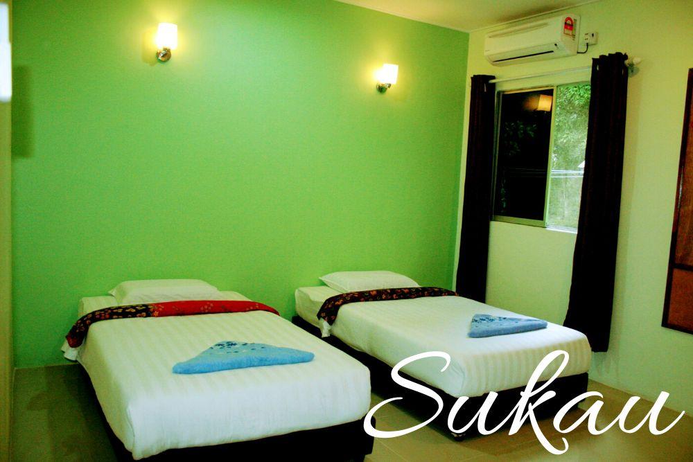 Accommodation in Sukau - Twin Room
