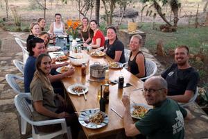 Dinner at the Zululand Wildlife Conservation Project