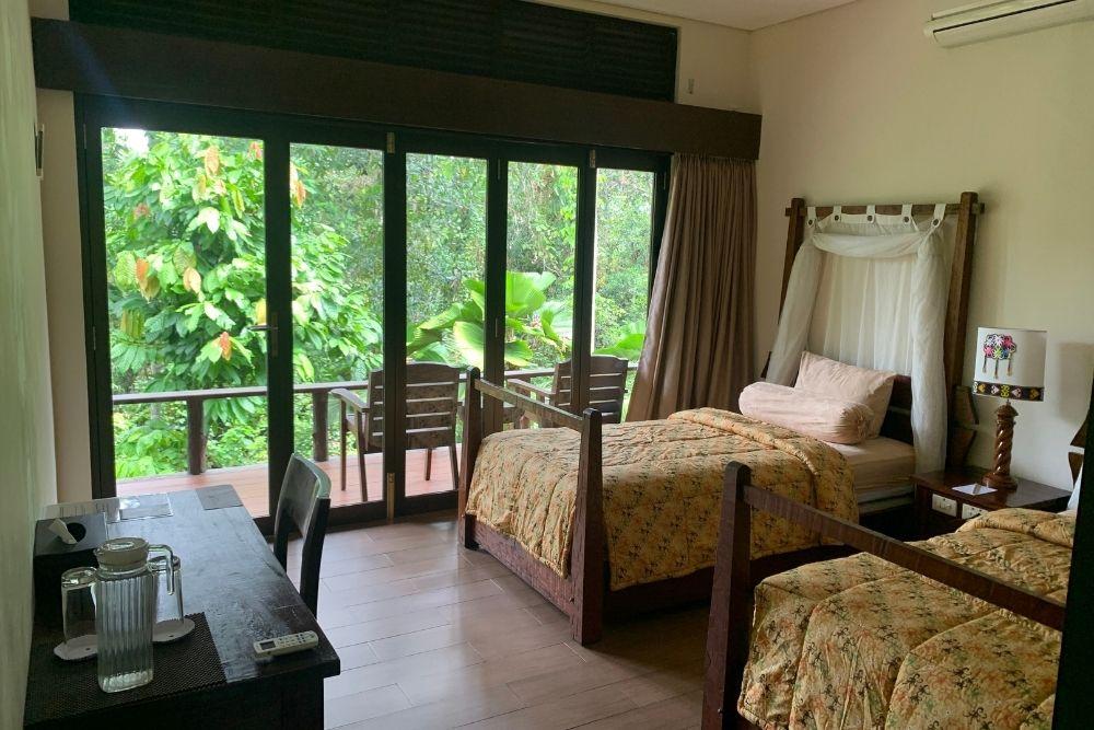 Twin Room at the Samboja Lodge