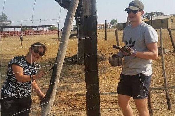 Fence Repair at the Rhino and Elephant Conservation Project