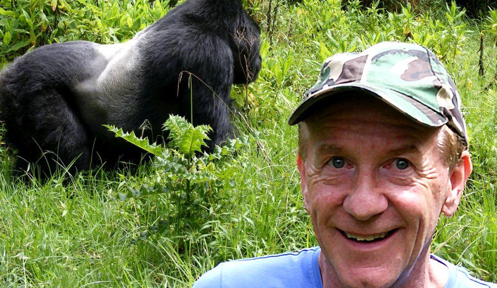 Volunteer Frank with Gorilla