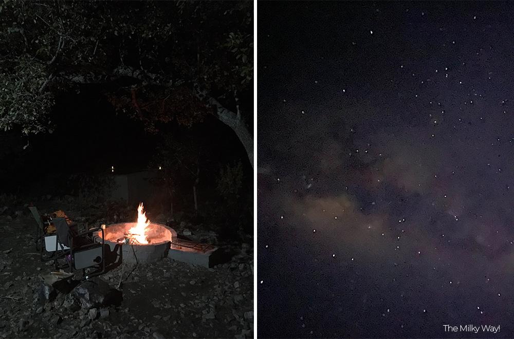 Camp Fire and Stars