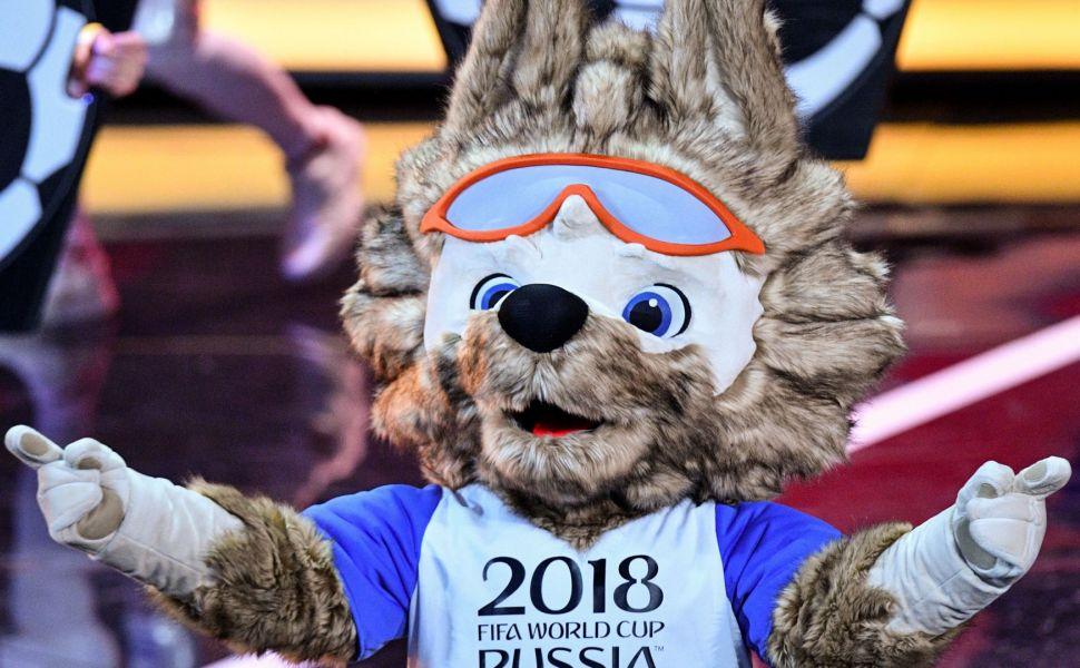 FIFA World Cup Russian Grey Wolf Mascot 
