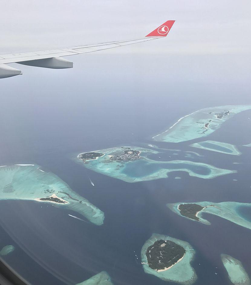 The Maldives from the air