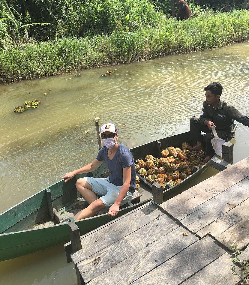 Boat enrichment for orangutans