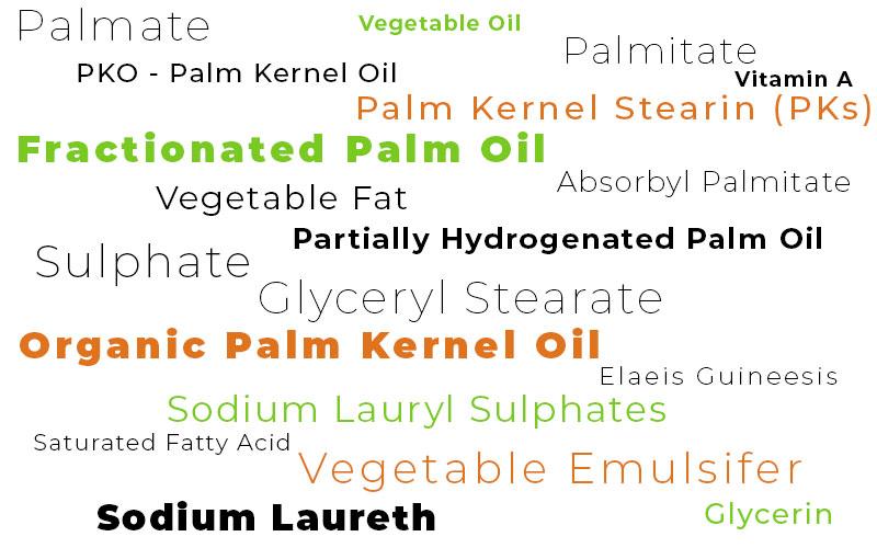 Alternative Names for Palm Oil