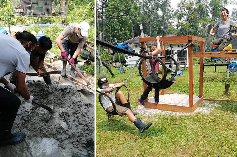 Building An Orangutan Playground