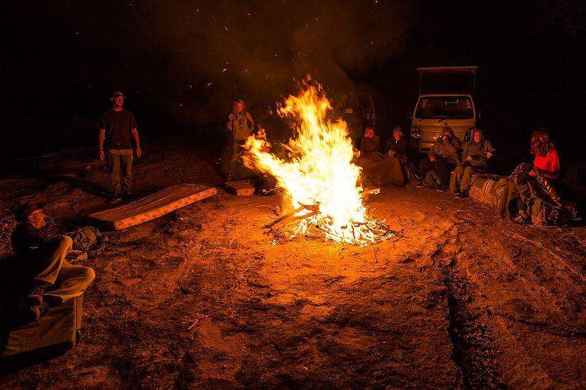 Campfire in Zimbabawe