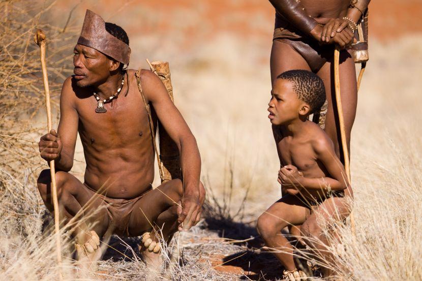Sans Tribe People In Namibia
