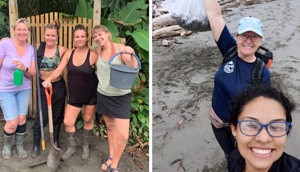 Volunteers on the Costa Rica Turtle Experience
