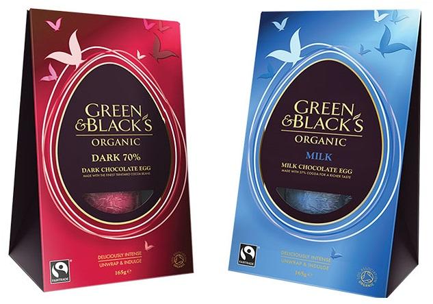 Green & Black's Fairtrade And Organic Chocolate Easter Eggs