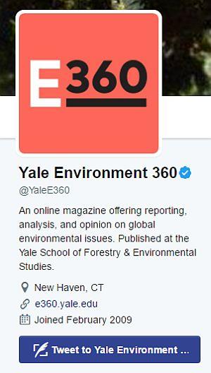 Yale 360 Twitter