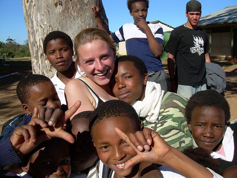 Volunteering with children in Africa