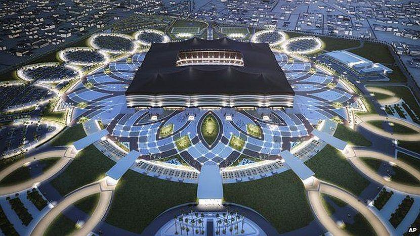 Artist's impression of Al Bayt stadium