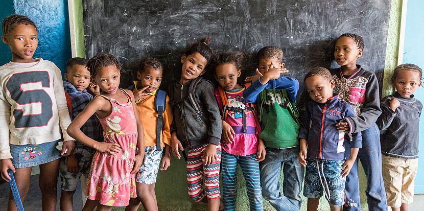 African school children