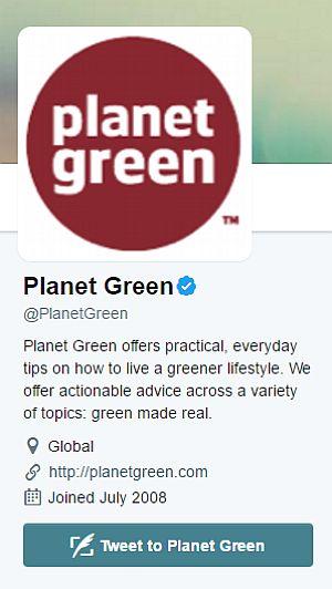 Planet Green Twitter